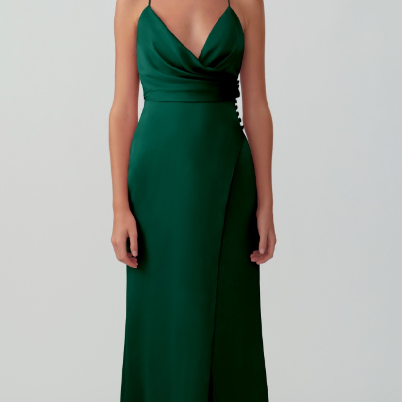 Fame & Partners | Satin Maxi Dress